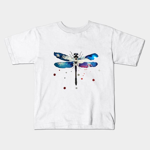 Dragonfly Kids T-Shirt by Rociogomez